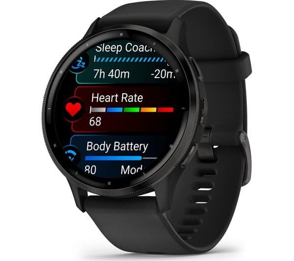 Garmin Venu 3 GPS Smartwatch 45mm - Slate & Black - Image 2