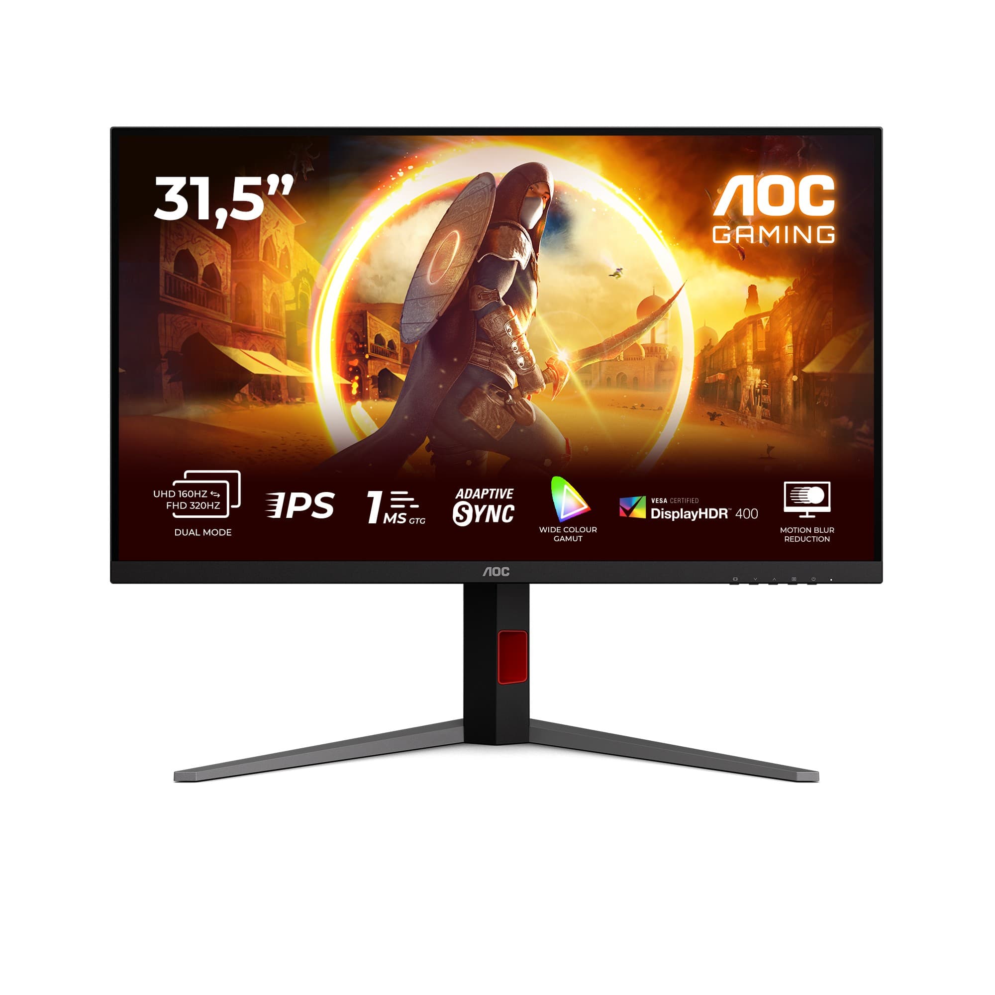 AOC G4 U32G3U 32" Fast IPS Dual Frame 4K UHD Height Adjustable Gaming Monitor