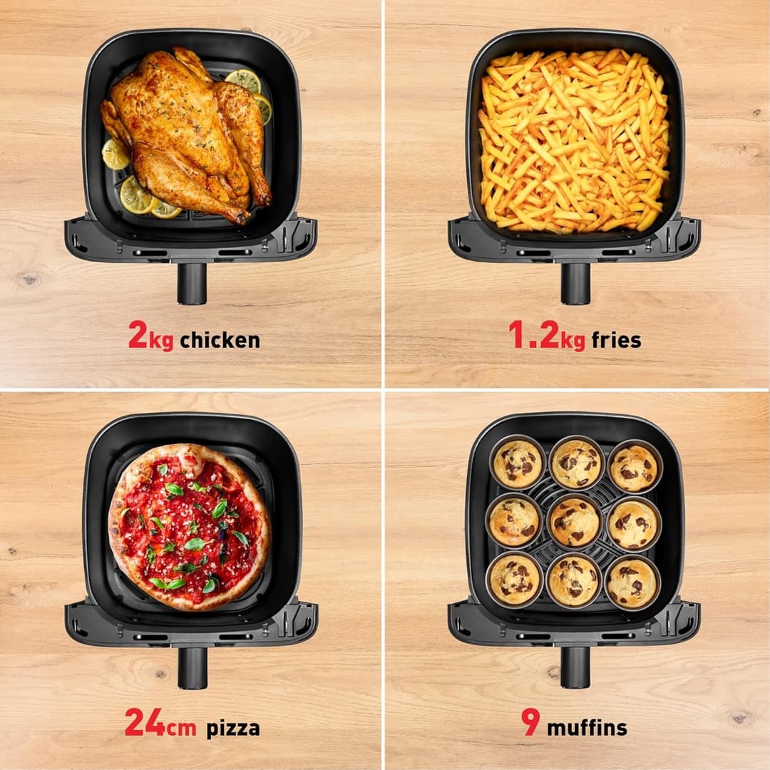 Tefal Easy Fry Mega Air Fryer 7.5L Black (EY8558) - Image 6