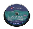 Verbatim DVD-RW 4x 4.7GB Matt Silver - Pack of 10 thumbnail 2