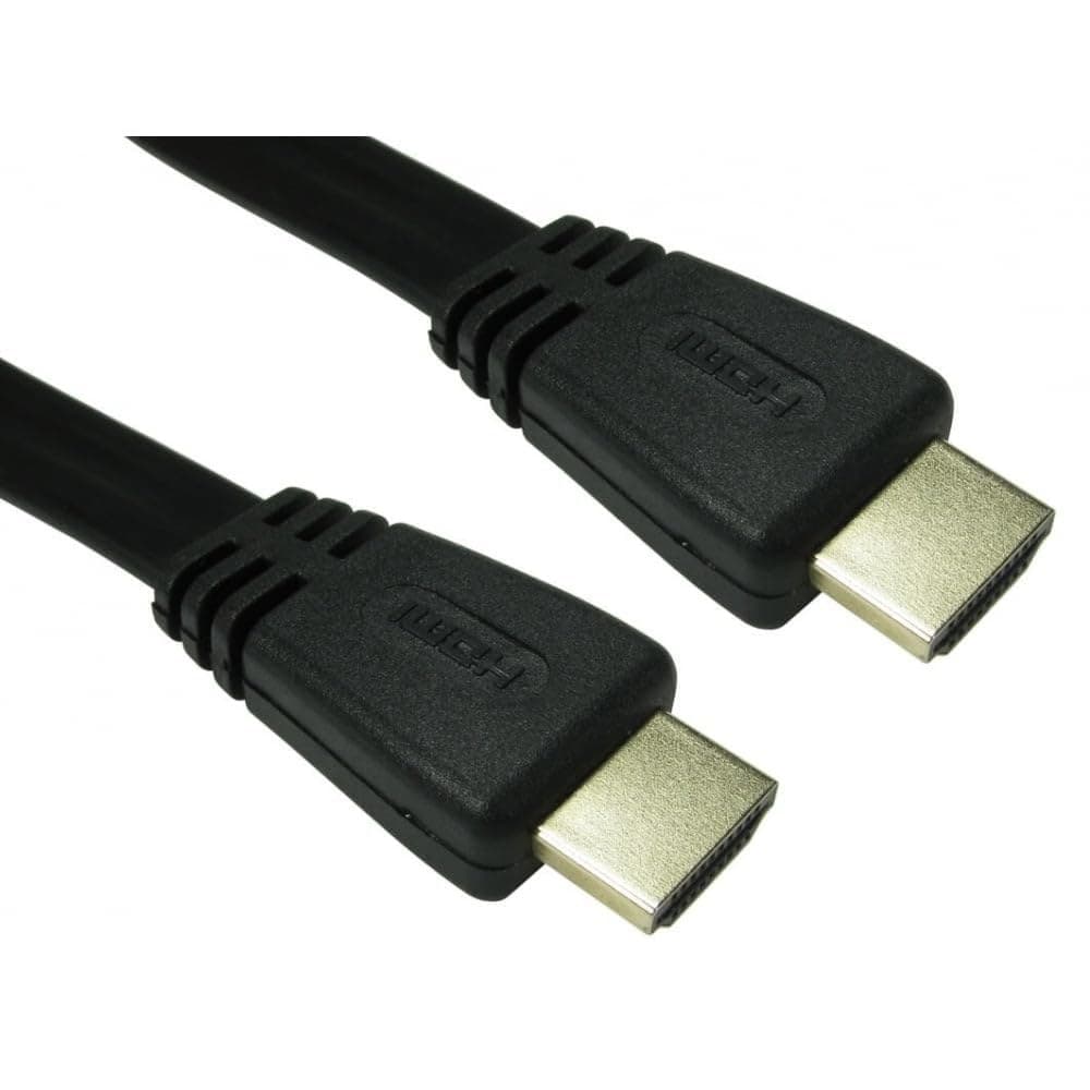 Cables Direct Flat HDMI 1.4 High Speed with Ethernet Cable - 5m