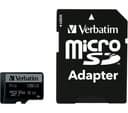 VERBATIM Pro High Performance Class 10 U3 V30 microSDXC Memory Card with SD Adapter - 128 GB thumbnail 1