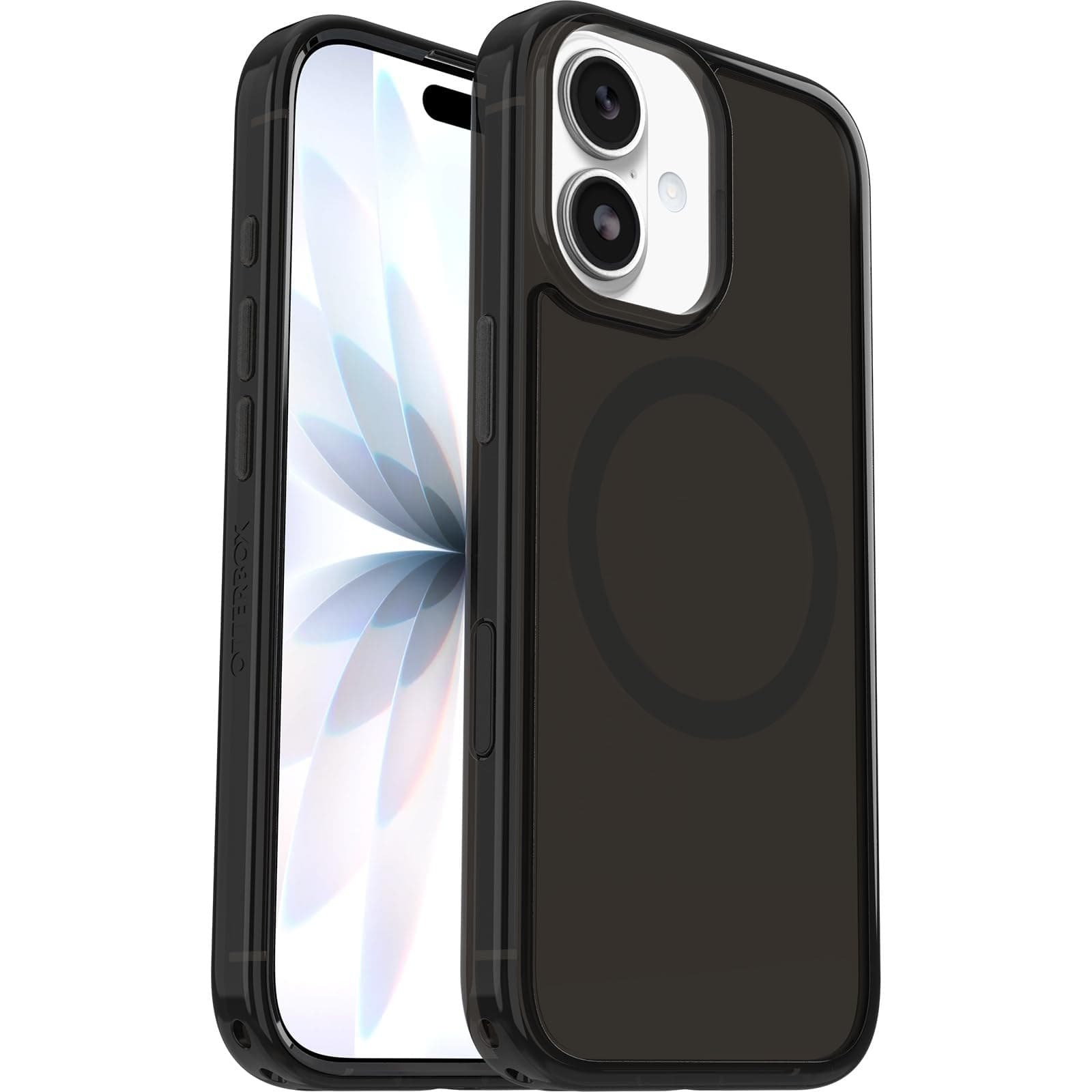 OtterBox Symmetry Clear MagSafe Case for iPhone 17, Black Mist