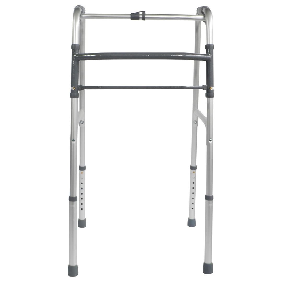 Aidapt VP129F Lightweight Aluminium Folding Walking Frame - Unwheeled - Image 3