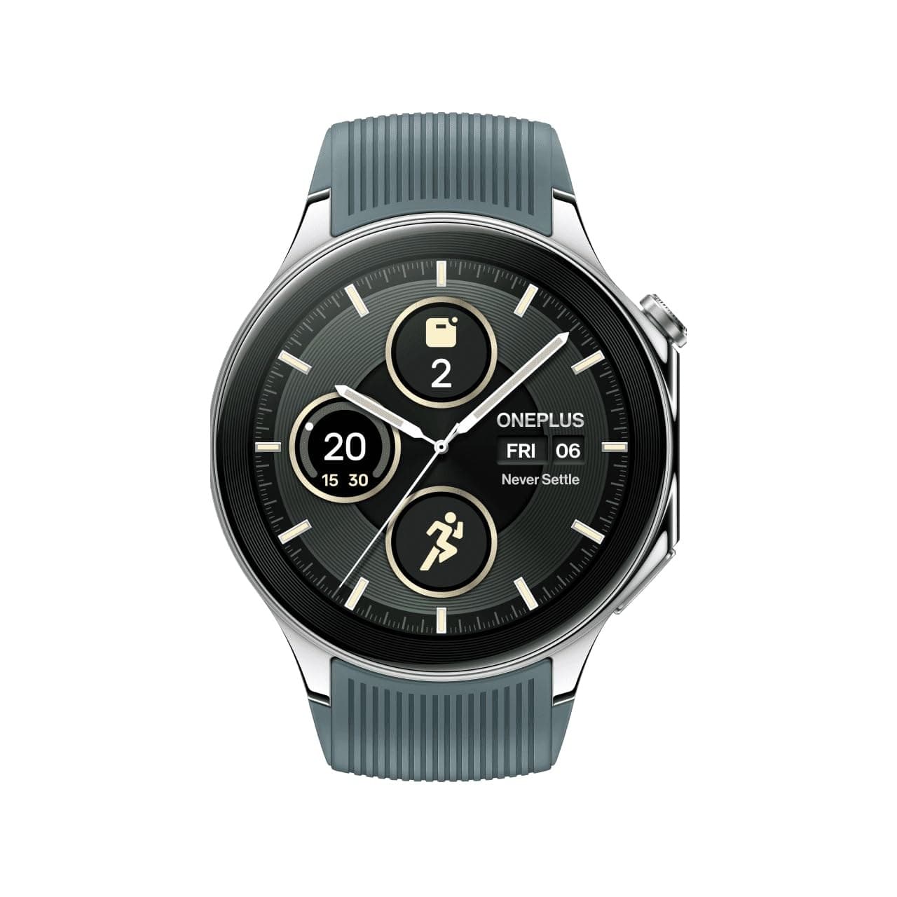OnePlus Watch 2 Radiant Steel Smartwatch - Radiant Steel