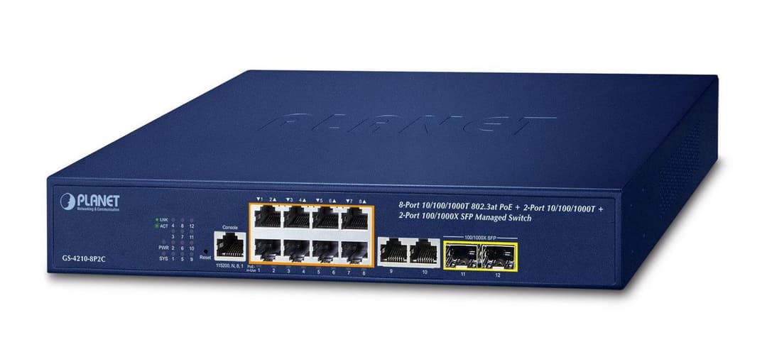 IPv4/IPv6, 8-Port Managed - Image 1