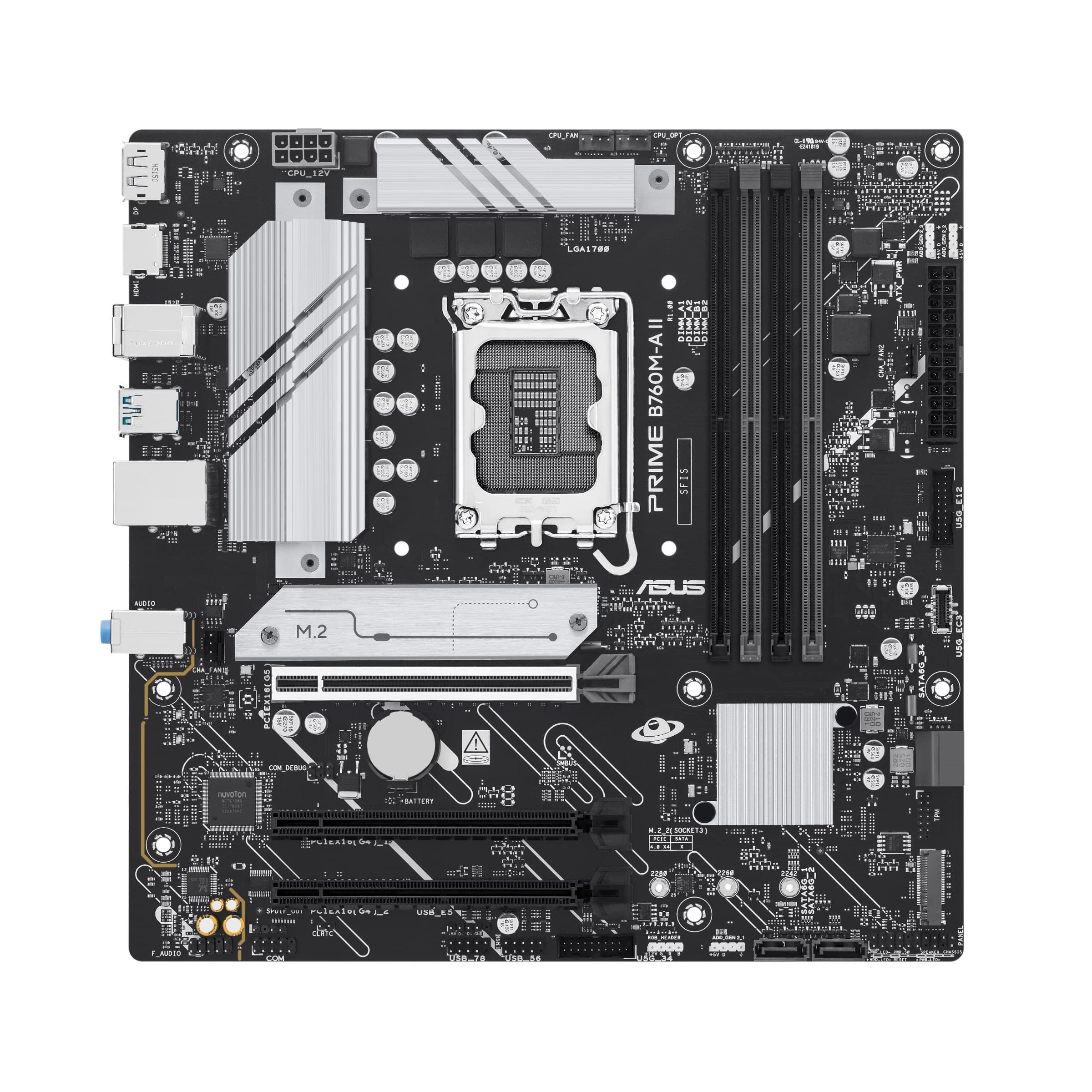 ASUS PRIME B760M-A II-CSM Intel B760 LGA 1700 DDR5 micro ATX Motherboard