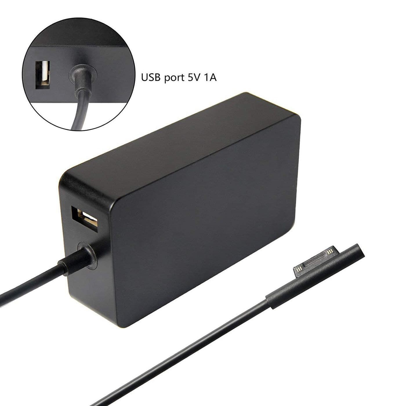 CoreParts MSPT2006PRO 60W Power Adapter for Microsoft Surface Pro 3/4/5/Pro 2017, 15V 4A, with EU Power Cord