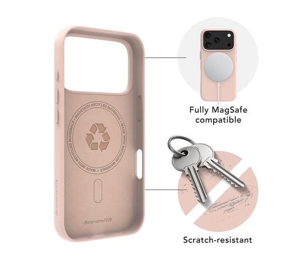 dbramante1928 Roskilde MS ICON iPhone 17 Pro Case - Pink Sand - Image 4