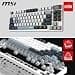 MSI FORGE GK600 TKL WIRELESS SKY, QWERTY, UK Layout - MECHANICAL LINEAR SWITCHES - Dye-Sublimated PBT Keycaps, Anti-slip Base, RGB LED, USB 2.0, Bluetooth, 2.4 GHz - Tenkeyless thumbnail 5