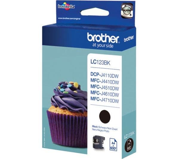 Brother LC123BK Original Ink Cartridge - Black - Image 1
