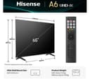 Hisense A6Q 4K UHD HDR Smart LED TV with Freely - 65-inch (65A6QTUK) thumbnail 2