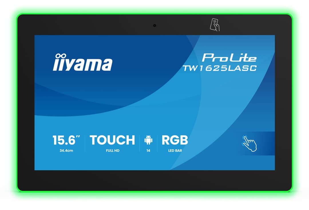 iiyama TW1625LASC-B3PNR meeting room display 39.6 cm (15.6") 1920 x 1080 pixels LED Wi-Fi 6 (802.11ax), Wi-Fi 5 (802.11ac), Wi-Fi 4 (802.11n), 802.11g, 802.11a, 802.11b Black Bluetooth - Image 3