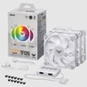 ASUS TUF Gaming TF120 ARGB 120mm PC Case Fan Triple Pack - White thumbnail 3