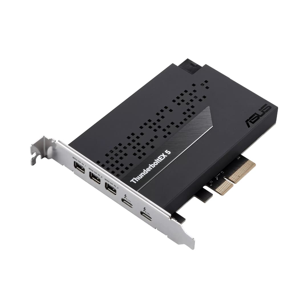 ASUS ThunderboltEX 5 Dual Thunderbolt 5 USB-C PCIe 4.0 x4 Expansion Card 3 x Mini DisplayPort IN - 90MC0E50-M0EAY0 - Image 5