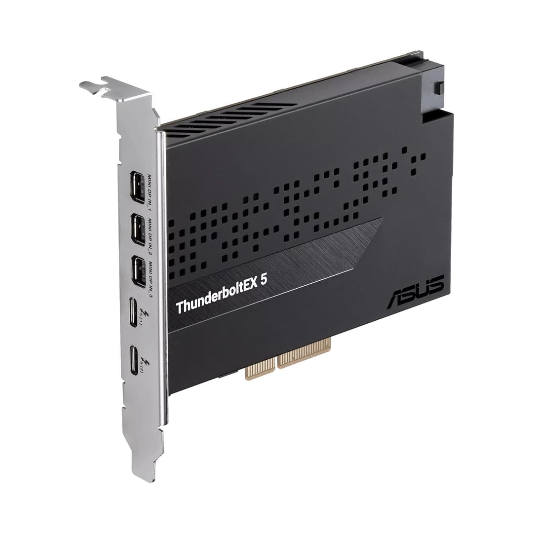 ASUS ThunderboltEX 5 Dual Thunderbolt 5 USB-C PCIe 4.0 x4 Expansion Card 3 x Mini DisplayPort IN - 90MC0E50-M0EAY0 - Image 7