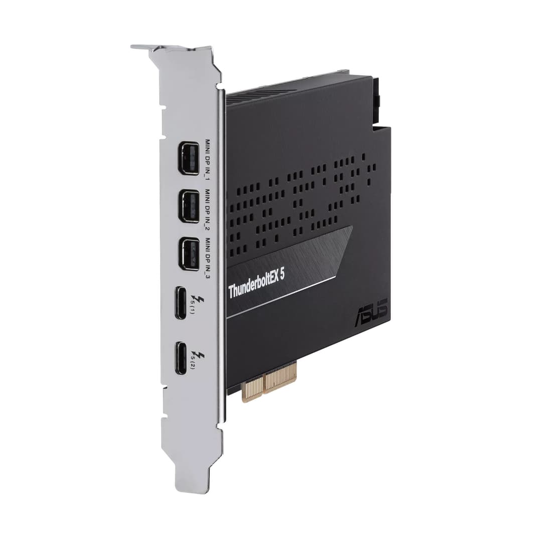 ASUS ThunderboltEX 5 Dual Thunderbolt 5 USB-C PCIe 4.0 x4 Expansion Card 3 x Mini DisplayPort IN - 90MC0E50-M0EAY0 - Image 9
