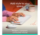 Logitech Pop Icon Wireless Optical Mouse - White thumbnail 2