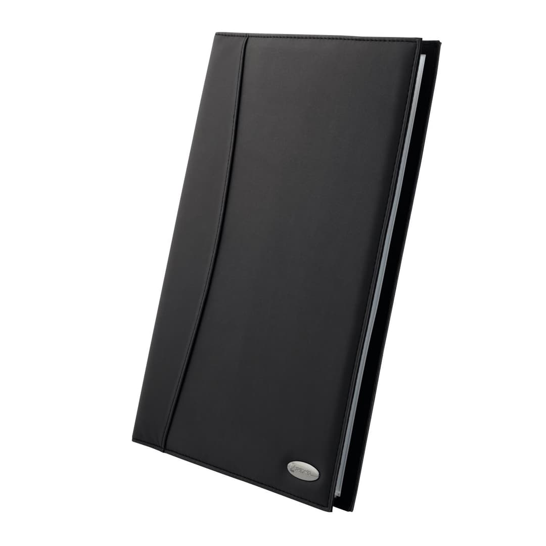 Rexel Soft Touch Smooth A4 Display Book 24 Pocket Black - Image 1