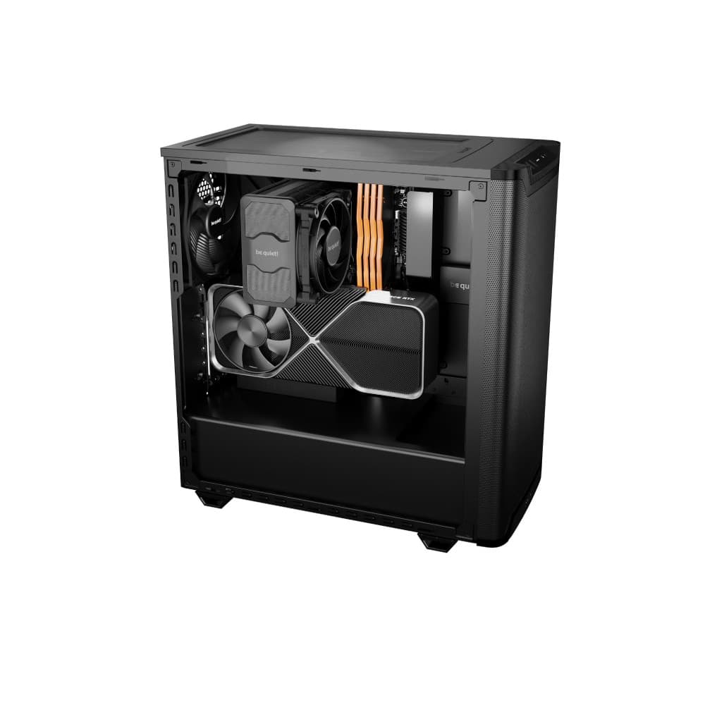 Be Quiet Pure Base 501 Airflow ATX Midi Tower Tempered Glass Black PC Case - Image 4