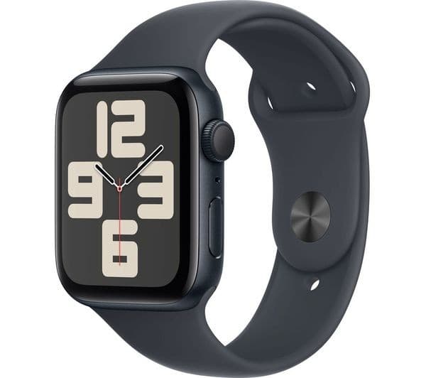 Apple Watch SE 2nd Gen Smartwatch 44mm Midnight Aluminium Midnight Sport Band S/M