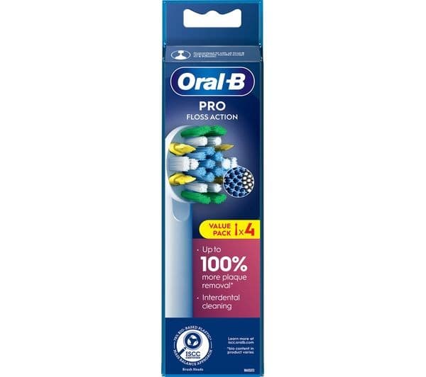 Oral-B Pro Floss Action Replacement Toothbrush Heads with X-Filaments - Pack of 4 - Image 4