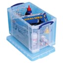 Really Useful Box® Plastic Storage Box, 24 Liters, 11 1/4" x 10 1/2" x 18 1/4", Clear thumbnail 1