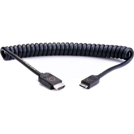 Atomos AtomFLEX HDMI to Mini-HDMI Coiled Cable (16 to 32 ) - Image 1