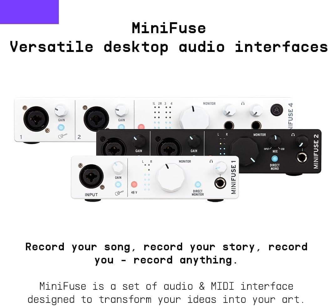 Arturia MiniFuse USB-C Audio Interface - Champagne - Image 7