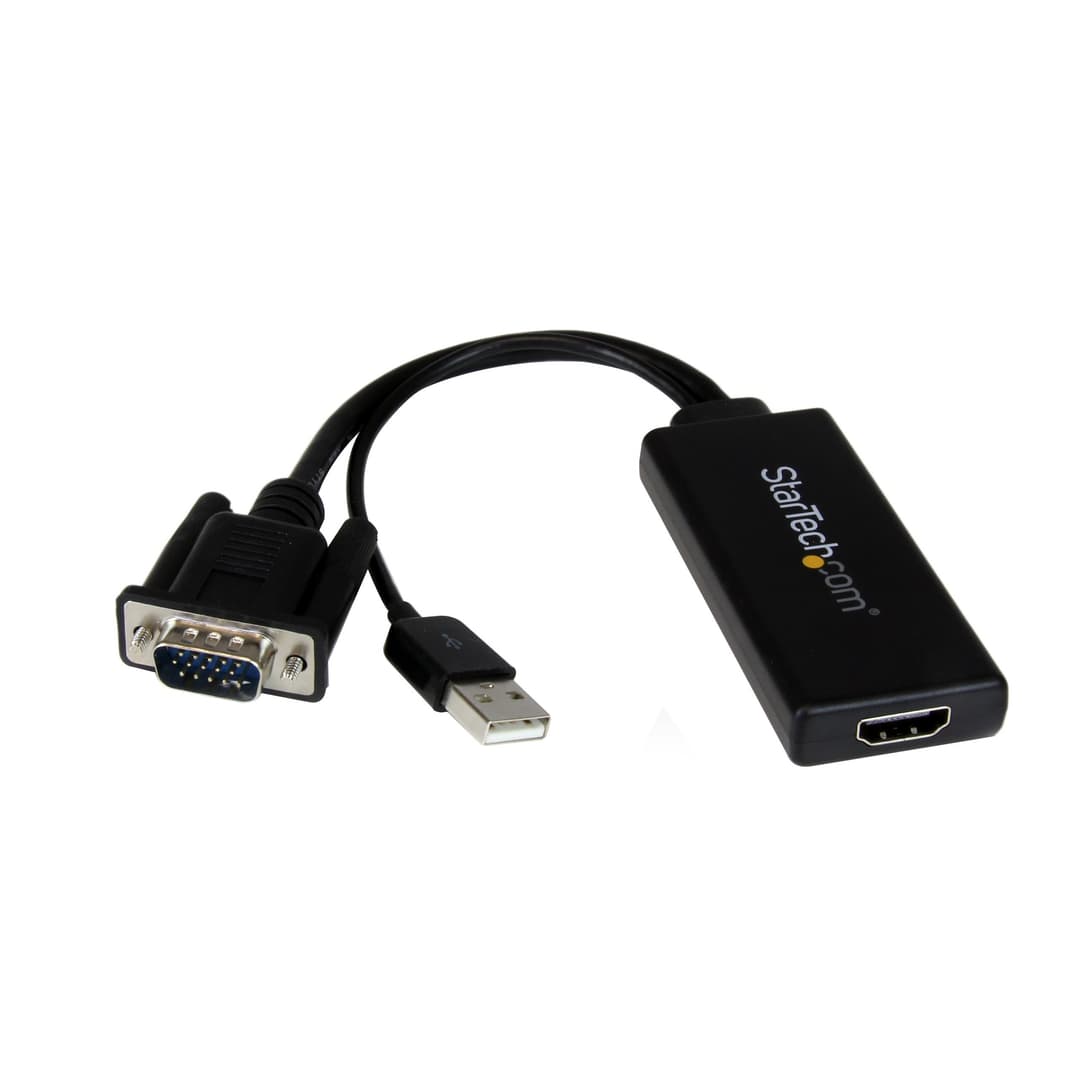 StarTech VGA to HDMI Adapter - Black - Image 1