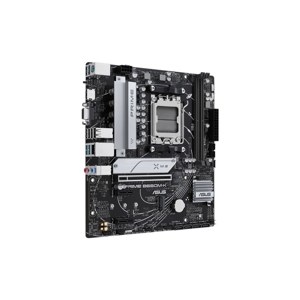 ASUS PRIME B650M-K AMD B650 Socket AM5 micro ATX Motherboard PCIe 5.0 - 90MB1F60-M0EAY0