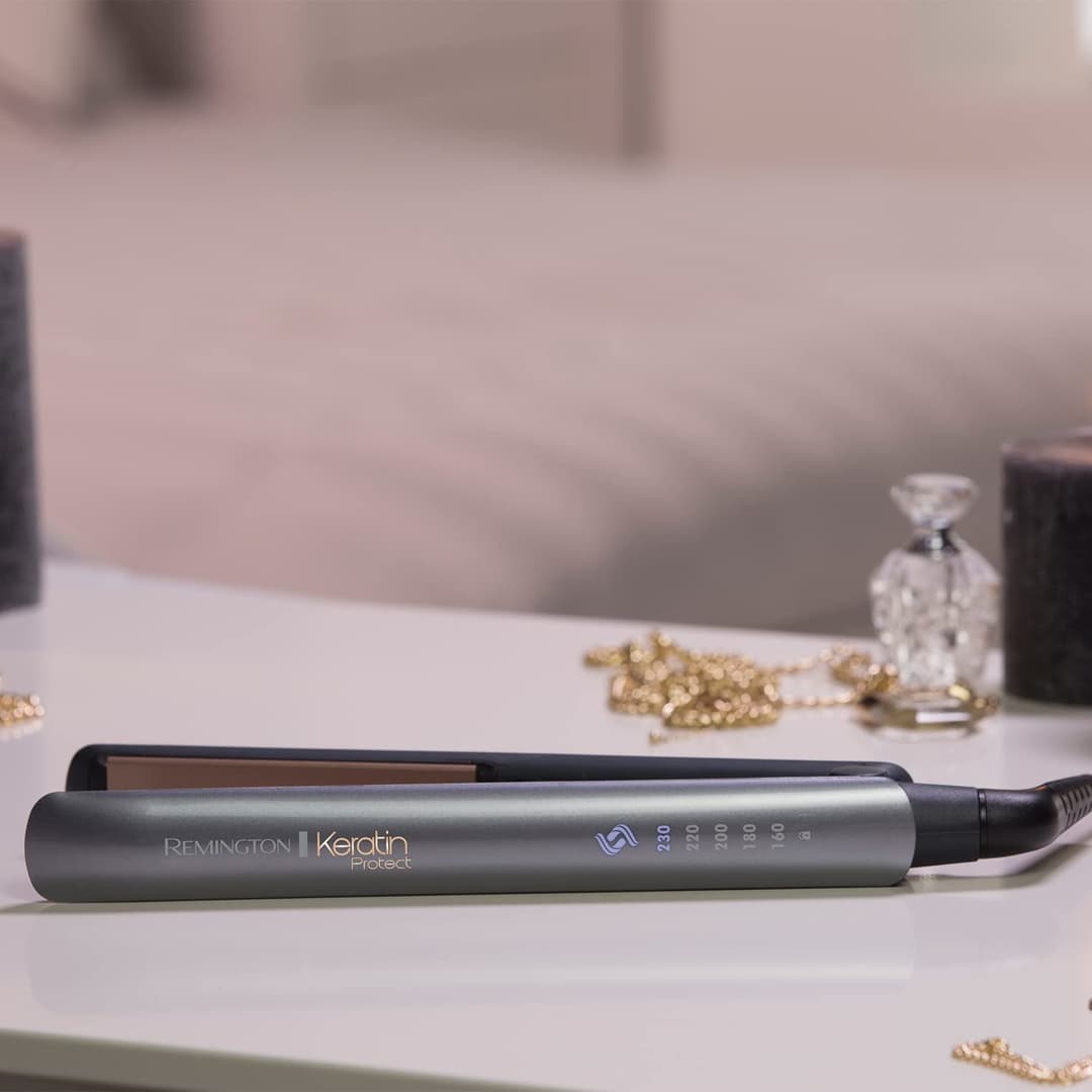 Remington Keratin Protect Intelligent Hair Straightener S8598 - Grey - Image 8