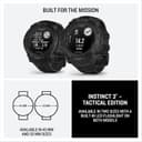Garmin Instinct 3 Tactical Edition Solar Smartwatch 50mm Black thumbnail 7