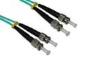Cables Direct 1.0m ST-ST 50/125 OM3 cavo a fibre ottiche 1 m Blu thumbnail 2