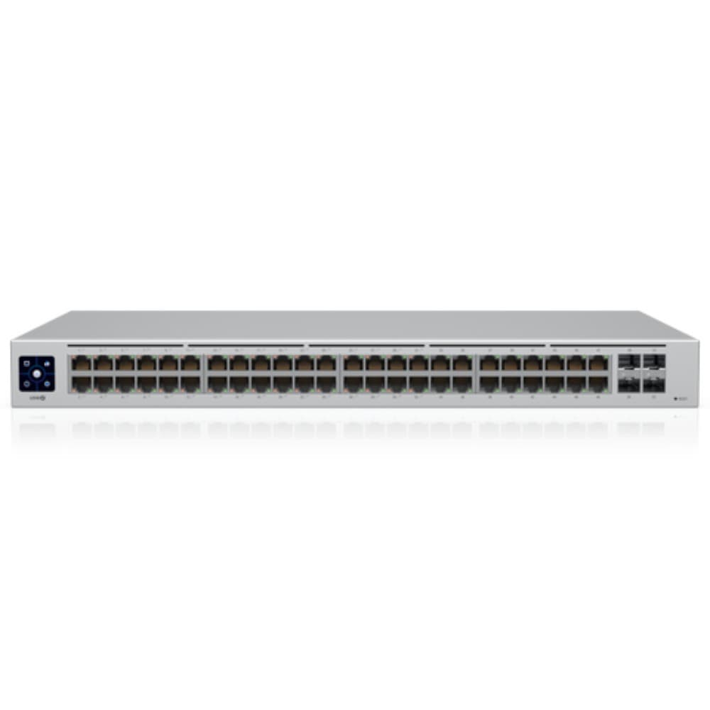 Ubiquiti UniFi USW-48-PoE Managed Gigabit Network Switch - 48 Ports (32 PoE+), 4x 1G SFP, 195W PoE Budget - Image 1