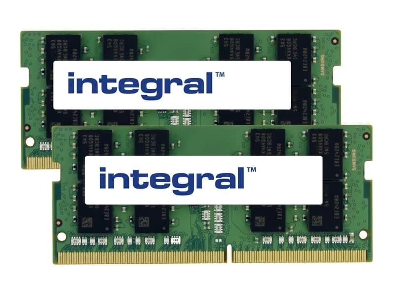 Integral - DDR4 - kit - 32 GB: 2 x 16 GB - SO-DIMM 260-pin - 3200 MHz / PC4-25600 - unbuffered - Image 1