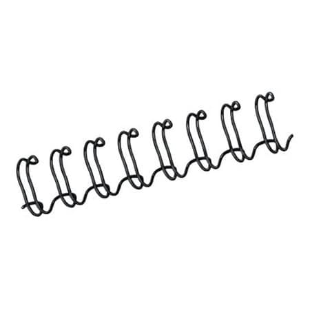 Fellowes - 0.47 in - 11.7 in - 34 rings - A4 (8.25 in x 11.7 in) - 100 sheets - black - 100 pcs. binding wire - for Fellowes Galaxy E  Galaxy Wire  Quasar 130 - Image 1