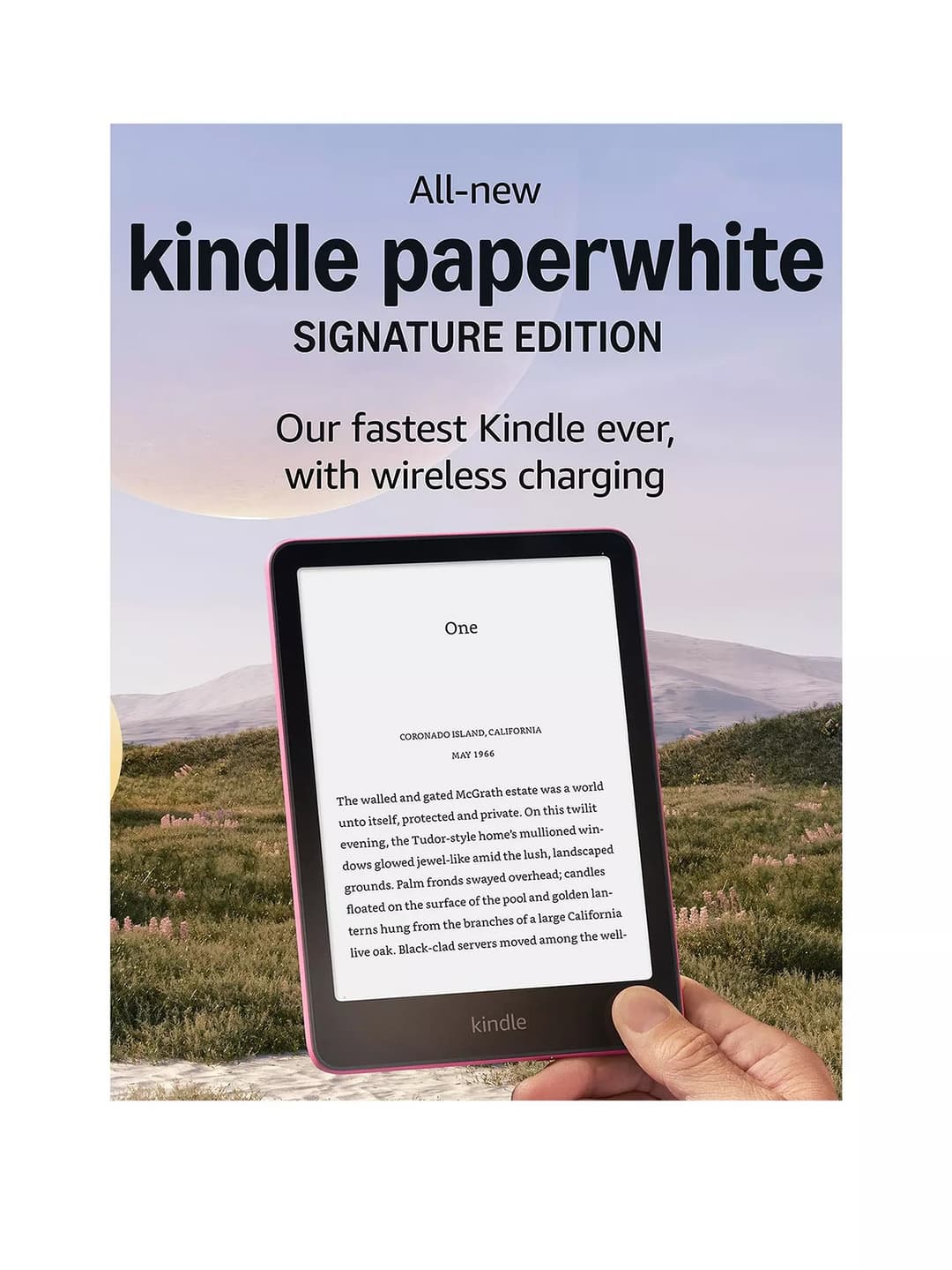 Amazon Kindle Paperwhite Signature Edition 32GB 7-inch E-Reader - Metallic Raspberry - Image 2