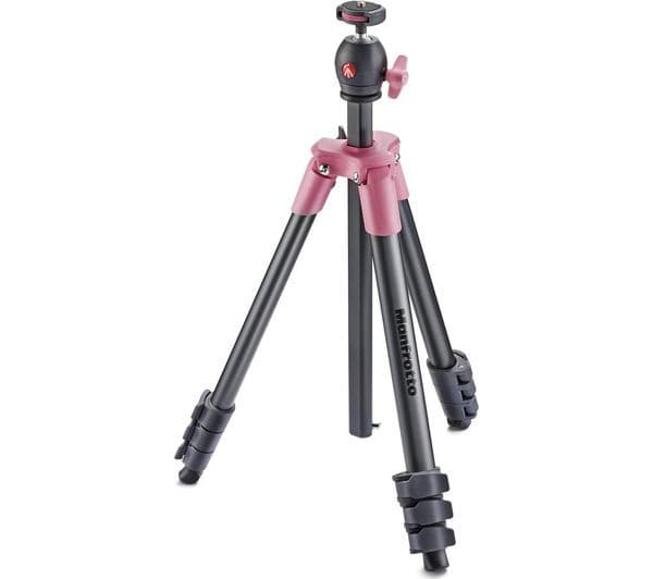 MANFROTTO MKCOMPACTLT-PK Compact Light Tripod - Pink - Image 4