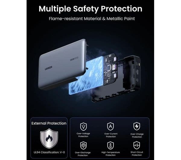 Ugreen Nexode 25000 mAh Power Bank Grey - Image 3