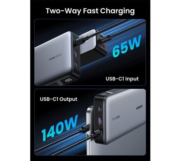 Ugreen Nexode 25000 mAh Power Bank Grey - Image 9