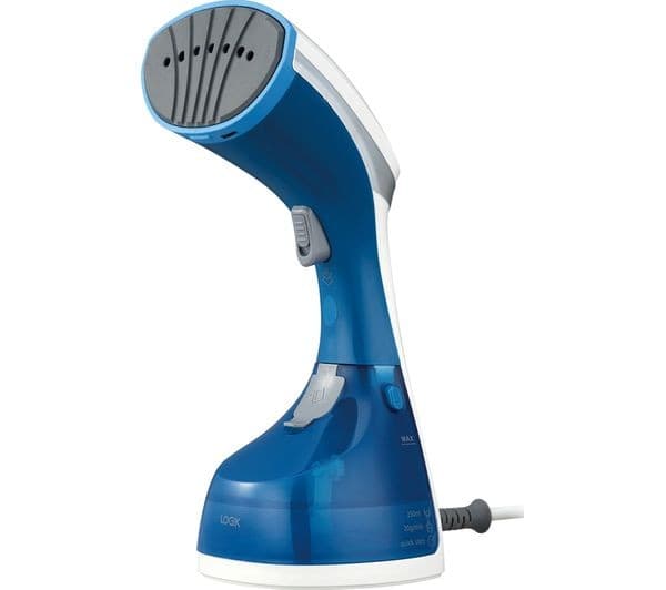 LOGIK LGSB20 Hand Steamer - Blue & White - Image 1