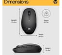 HP Dual Mode 300 Wireless Optical Mouse - Black (6CR71AA) thumbnail 4