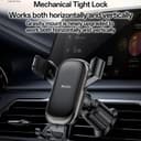 Yesido C247 Car Holder, 4.7inch - 7.2inch, Black thumbnail 2