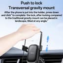 Yesido C247 Car Holder, 4.7inch - 7.2inch, Black thumbnail 4