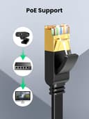 UGREEN Cat 7 Flat Ethernet Cable 10Gbps 600MHz RJ45 10m thumbnail 7