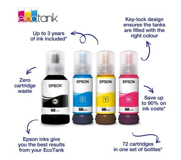 EPSON Ecotank 102 Magenta Ink Bottle - Image 3