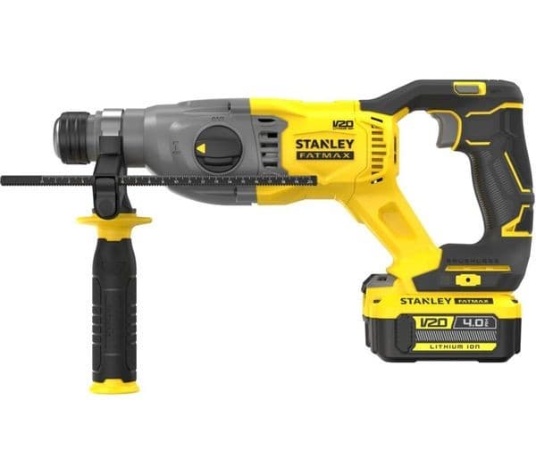 STANLEY FATMAX Fatmax V20 SDS+ Hammer Drill & 2A Charger Set - Yellow & Black - Image 1