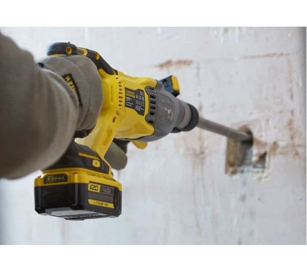 STANLEY FATMAX Fatmax V20 SDS+ Hammer Drill & 2A Charger Set - Yellow & Black - Image 3