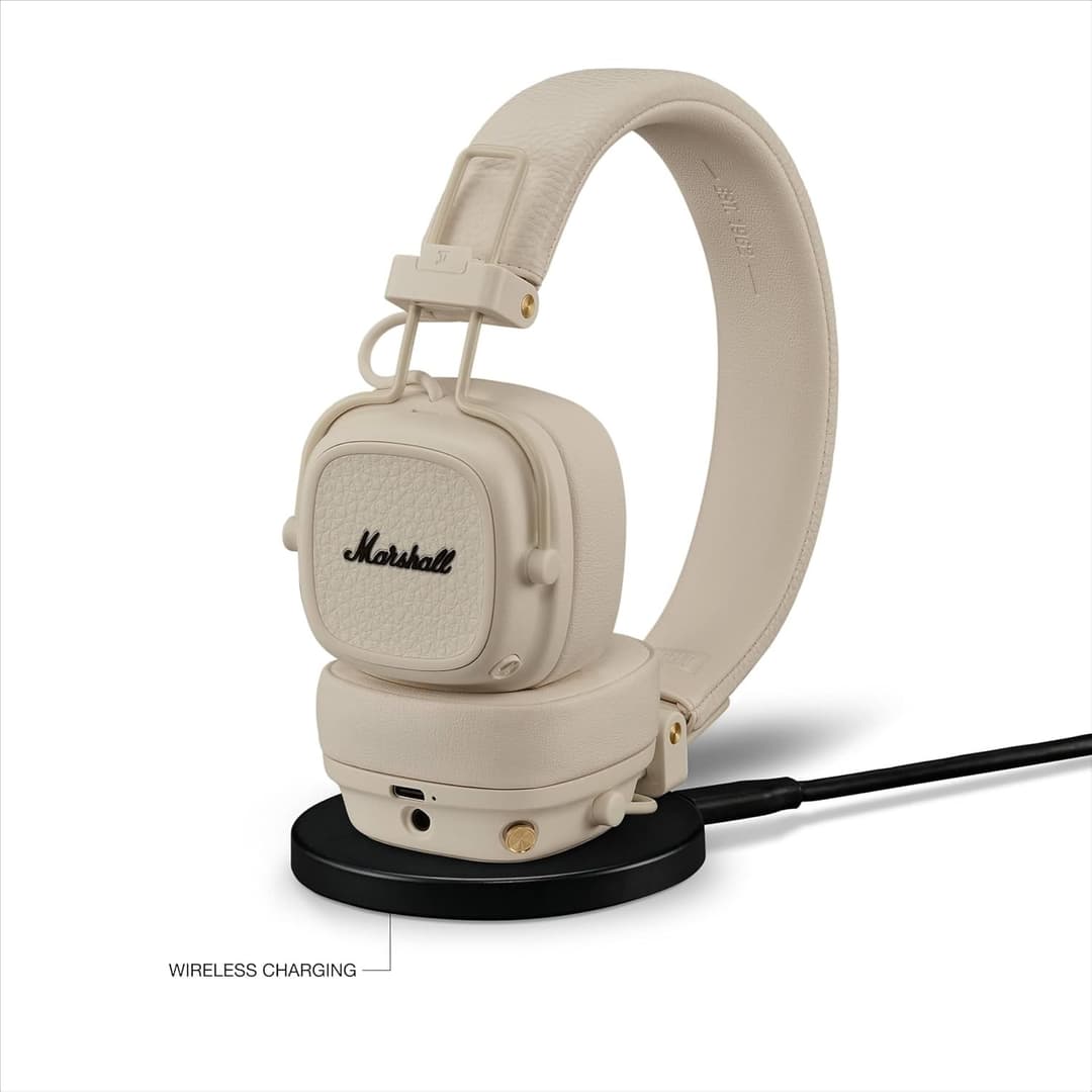 Marshall Major V Wireless On-Ear Headphones - Cream - Image 9